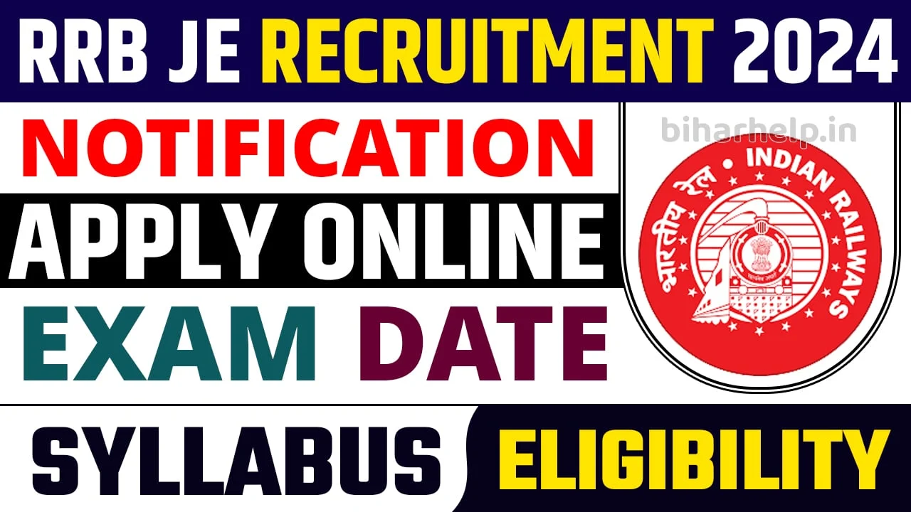 RRB JE Recruitment 2024 Notification Vacancy