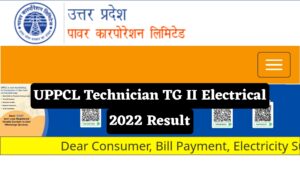 UPPCL Technician TG II Electrical 2022 Result In 2024 UPPCL Technician TG II Electrical 2022 Result